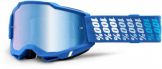 100% 2022 Accuri 2 Yarger Crossbril Blauw / Wit (Lens: Spiegel Blauw)