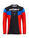 Kenny 2023 Titanium Crossshirt Rood / Zwart maat S