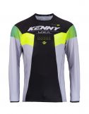 Kenny 2023 Titanium Crossshirt Lime / Zwart maat M