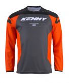 Kenny 2024 Force Jeugd Crossshirt Oranje / Zwart
