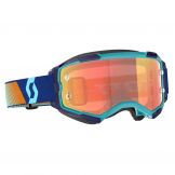 Scott 2023 Fury Crossbril Blauw / Oranje (Lens: Oranje Chrome Works)