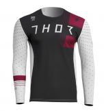 Thor 2022 Spring Prime Strike Crossshirt Wit / Bordeaux Rood maat L