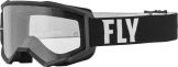 Fly Racing 2024 Focus jeugd Crossbril Zwart / Wit (Lens: Helder)