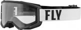 Fly Racing 2024 Focus jeugd Crossbril Wit / Zwart (Lens: Helder)