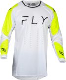 Fly Racing 2024 Evolution DST Crossshirt Wit / Fluor Geel