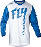 Fly Racing 2024 F-16 jeugd Crossshirt True Blauw / Wit