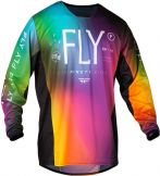 Fly Racing 2024 Kinetic Prodigy jeugd Crossshirt Fuschia / Elec Blauw / Fluor Geel