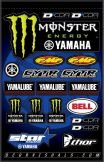D'Cor Universeel Stickervel Yamaha Monster