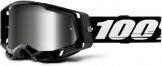 100% 2021 Racecraft 2 Crossbril Zwart (Lens: Zilver)