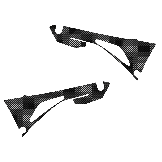 Blackbird Carbon Look Filterbaksticker Honda CRF250R 2018-2019 CRF250RX 2019 CRF450R CRF450RX 2017-2019