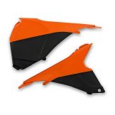 UFO Luchtfilterbakdeksel (Zijkant) KTM SX/SXF 2013-2015 Oranje/zwart -