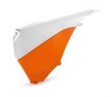 UFO Luchtfilterbakdeksel (Zijkant) KTM SX/SXF 2013-2015 Oranje/wit - -