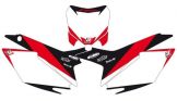 Blackbird Geprinte Nummerplatenset Honda CRF250R 2014-2017 CRF450R 2013-2016 Wit