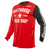 Fasthouse 2023 Carbon Crossshirt Rood / Wit maat S