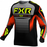FXR 2024 Clutch Pro MX Crossshirt Nuke Grijs / Zwart / Fluor Geel