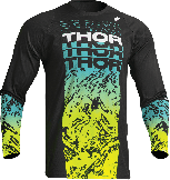 Thor 2023 Jeugd Sector Atlas Crossshirt Zwart / Teal