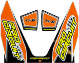 Pro Circuit Ti-6 Dempersticker Oranje