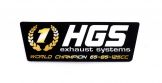 HGS Dempersticker 2-takt Zwart / Wit / Goud