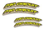 Voorspatbordstickers Pro Circuit Geel Groot -