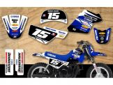 Outlaw Racing Stickerset Yamaha Race Team Muscle Milk Wit / Blauw Yamaha PW50 1990-2022