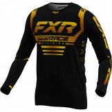 FXR 2024 Revo MX Jeugd Crossshirt Zwart / Goud