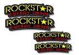 Voorspatbordstickers Rockstar Groot -