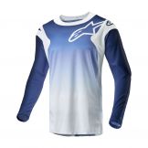 Alpinestars 2024 Racer Hoen Crossshirt Wit / Donker Navy / Licht Blauw
