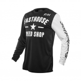 Fasthouse 2023 Carbon Jeugd Crossshirt Zwart / Wit