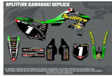 Outlaw Racing Splitifire Replica Stickerset Kawasaki KX125 KX250 1999-2002