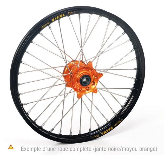 Haan Wheels 14"x1,60 Achterwiel (Zwart / Oranje) KTM SX 85 2004-2017