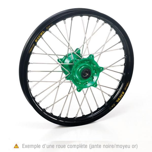 Haan Wheels 14"x1,60 Voorwiel (Zwart / Groen) Kawasaki KX 65 2000-2017