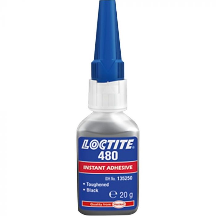 Loctite 480 Instant Adhesive Prism Toughened Bottle 20gr Black