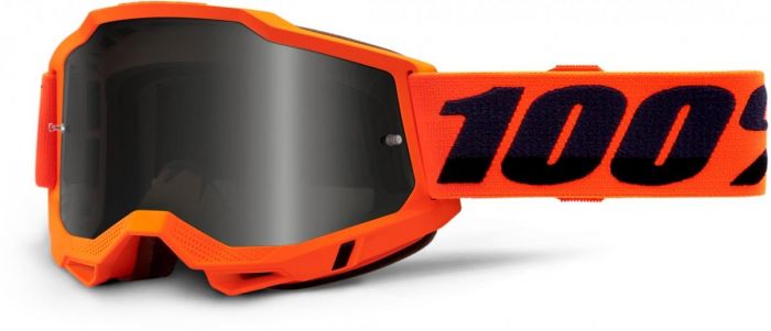 100% 2021 Accuri 2 Sand Crossbril Neon Oranje (Lens: Grijs Smoke)