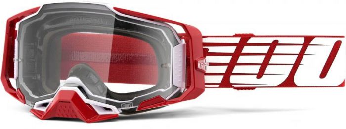 100% 2021 Armega Oversized Deep Rood Crossbril (Lens: Helder)
