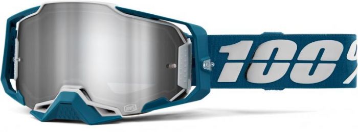 100% 2021 Armega Albar Crossbril (Lens: Zilver Spiegel)