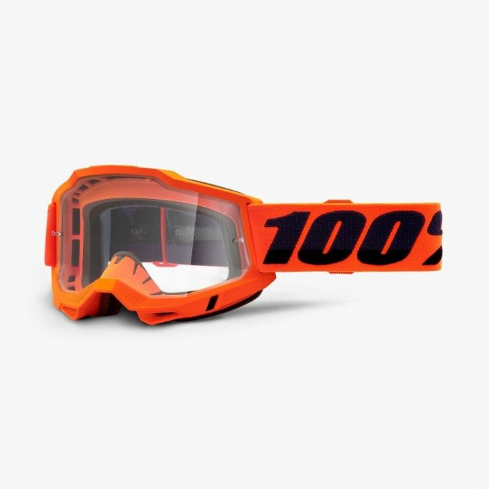 100% 2021 Accuri Neon Oranje Crossbril (Lens: Helder)