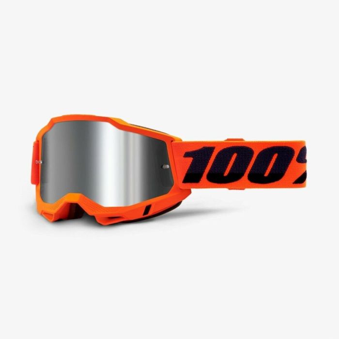 100% 2021 Accuri Neon Oranje Crossbril (Lens: Zilver)