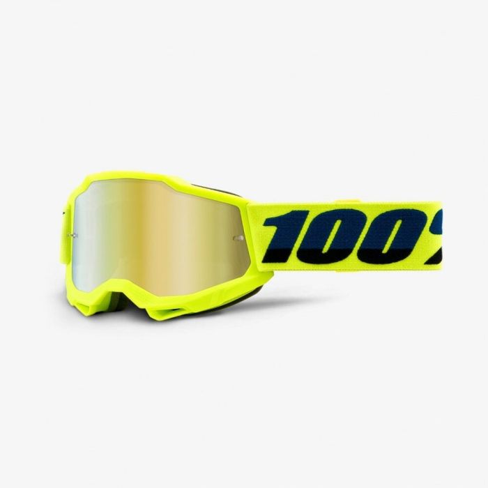 100% 2021 Accuri Jeugd Crossbril Fluor Geel (Lens: Gold)
