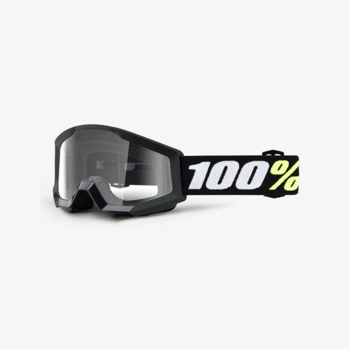 100% 2021 Strata Mini Crossbril Grom Zwart (Lens: Helder)