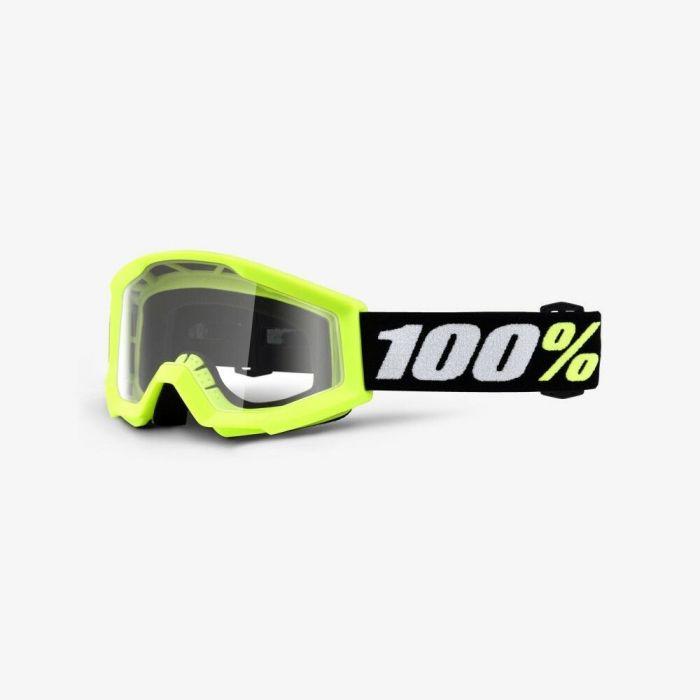 100% 2021 Strata 2 Mini Crossbril Grom Geel (Lens: Helder)