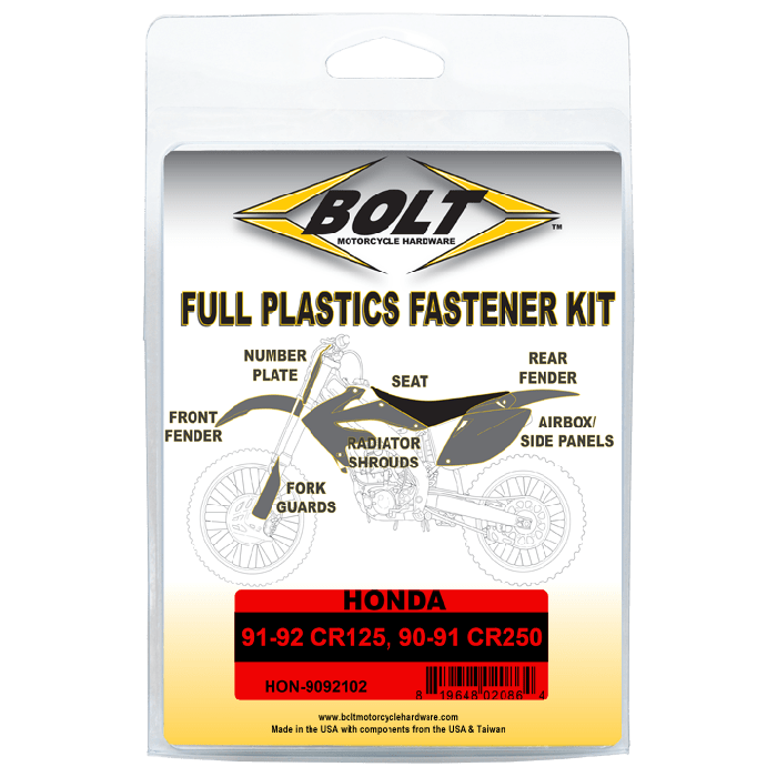 Bolt Plastickit Boutset Honda CR125 1991-1992 CR250 1990-1991