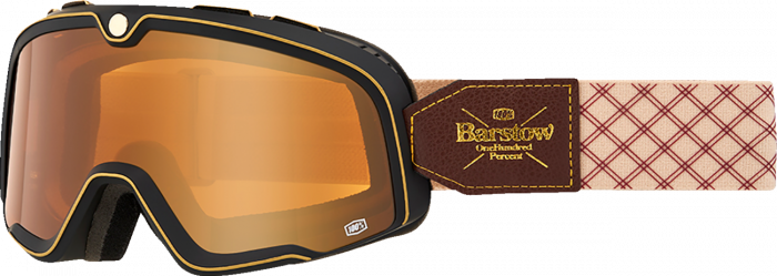 100% 2023 Fall Barstow Crossbril Solace Zwart (Lens: Persimmon)