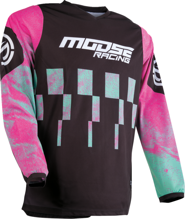 Moose Racing Qualifier Crossshirt Roze / Teal