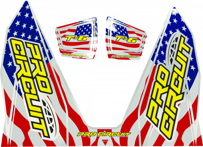 Pro Circuit T-6 Dempersticker Stars And Stripes