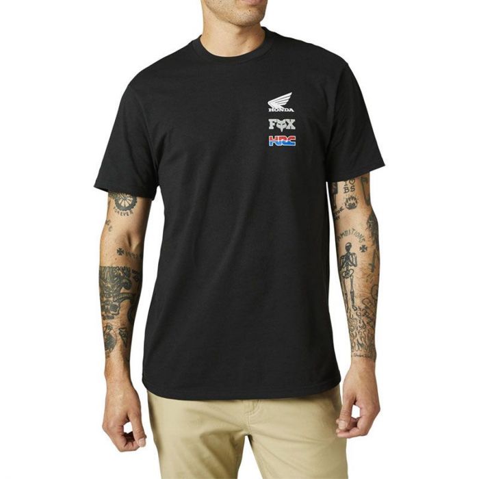 Fox Honda Wing Ss Premium T-shirt Zwart