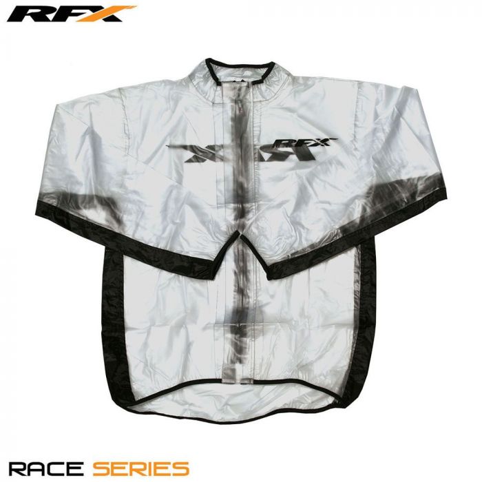 RFX Race Series Jeugd Regenjack Helder / Zwart 10-12 jaar
