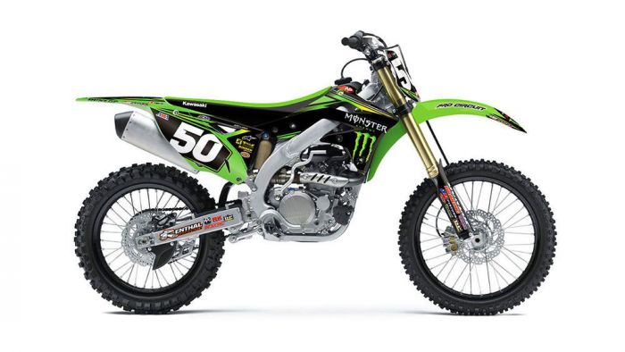 N-Style 2015 Monster Energy Pro Circuit Stickerset KX450F 12-15