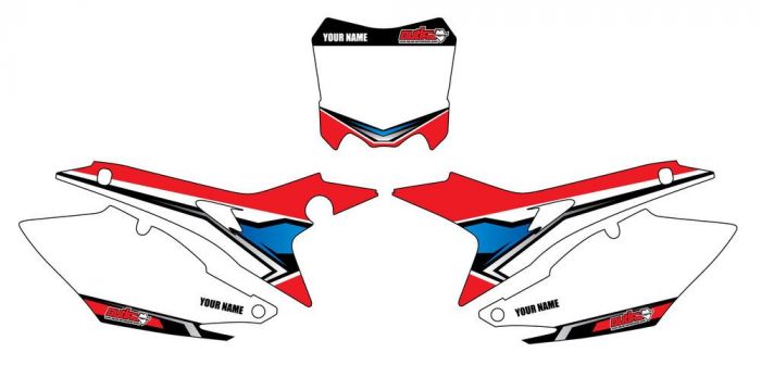 Outlaw Racing Nummerplatenset Honda CRF450R 2009-2010