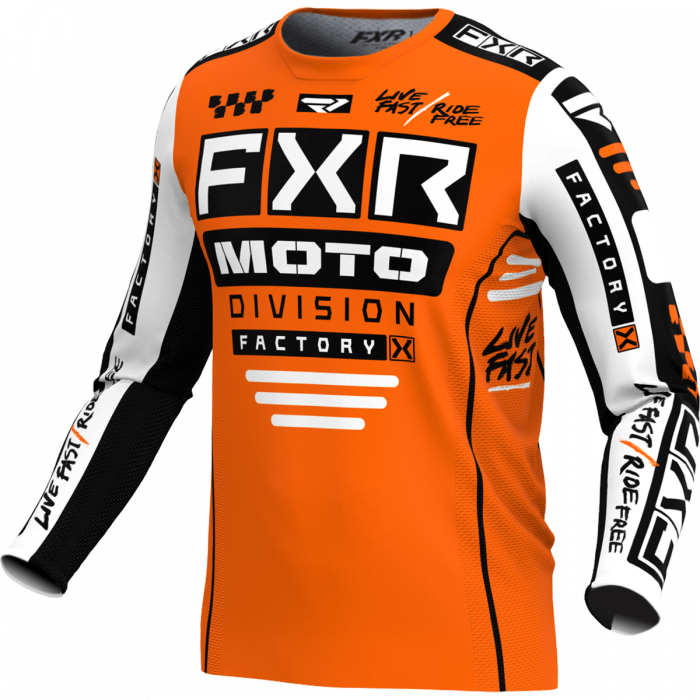 FXR 2024 Podium Gladiator MX Crossshirt Oranje / Wit