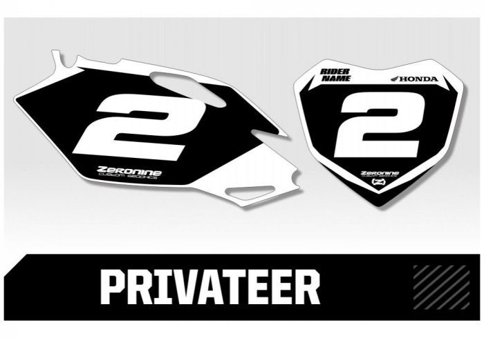 Zeronine Nummerplaten Honda Privateer Series Honda CRF250R 2014-2016 CRF450R 2013-2016